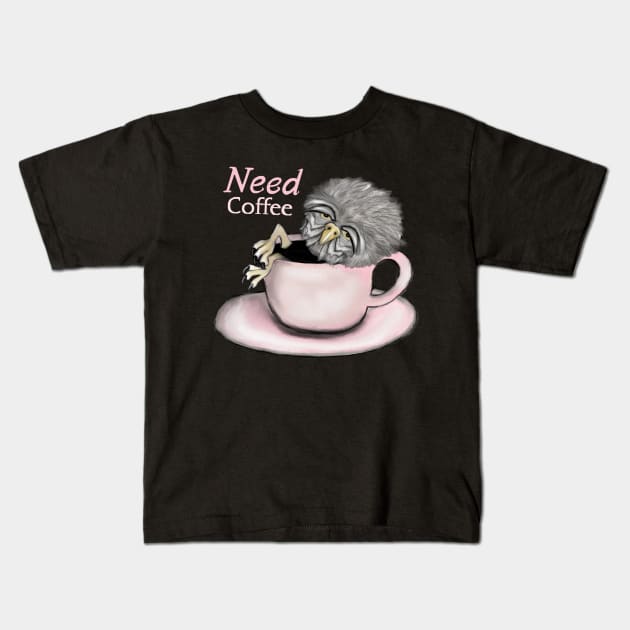 Need Coffee Kids T-Shirt by msmart